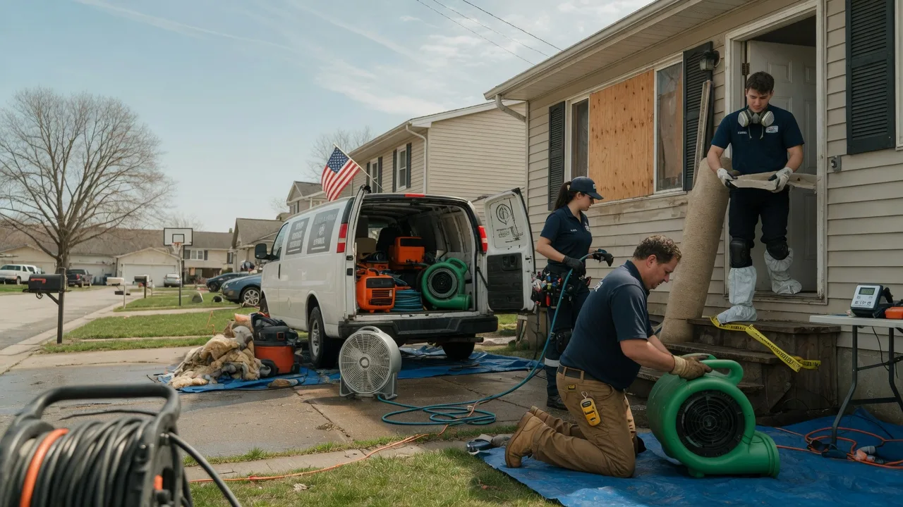 Water Damage Restoration in Williamsville, IL near me